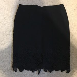 Black pencil skirt